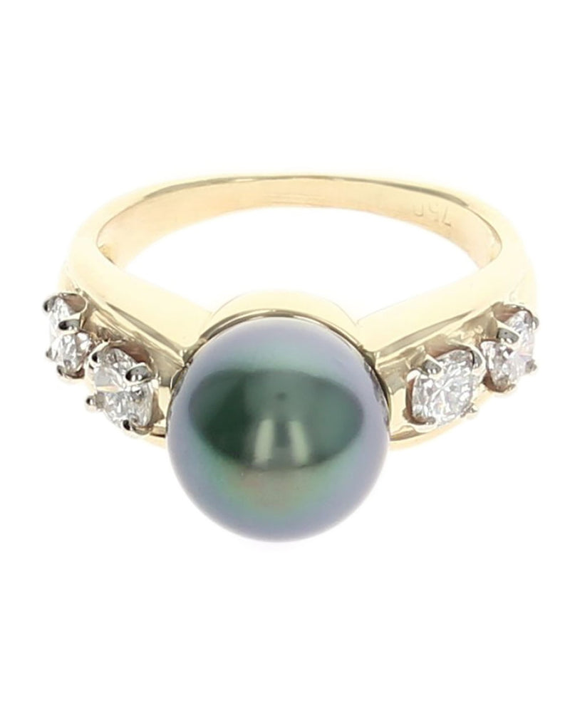 South Sea Pearl and Diamond Ring