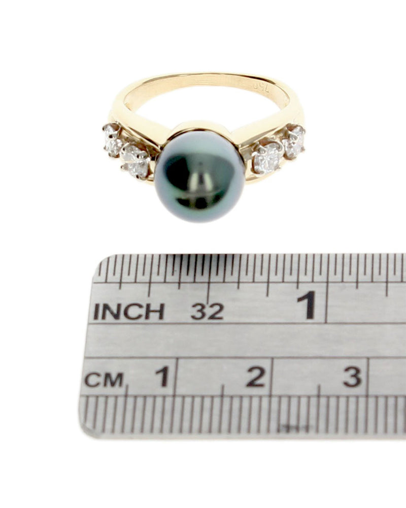 South Sea Pearl and Diamond Ring