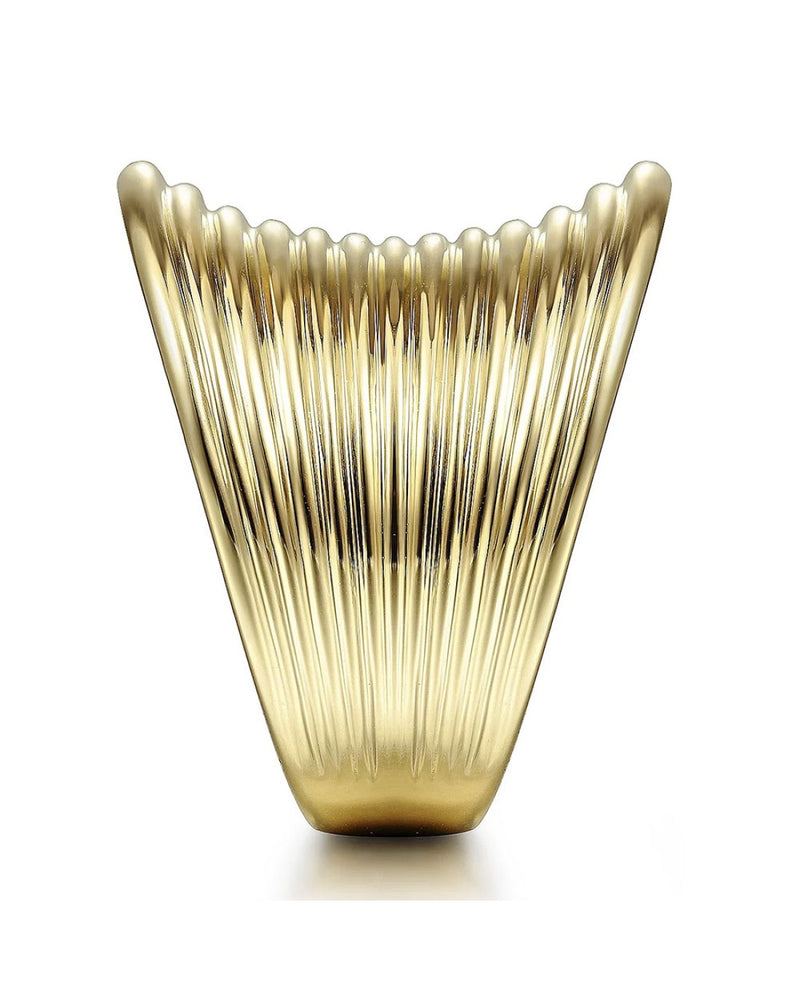 Gabriel & Co. Convex Fluted Ring