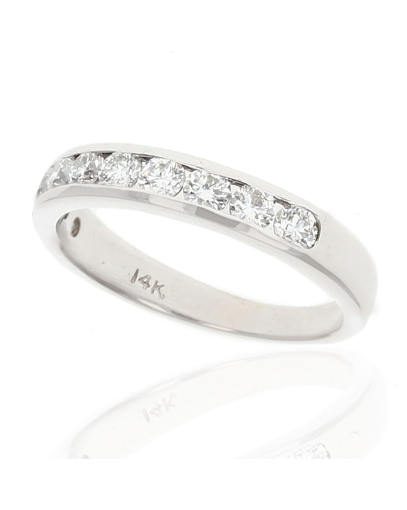 Channel Set Diamond Band Ring