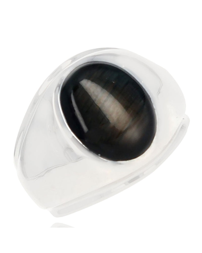 Black Star Sapphire Tapered Ring