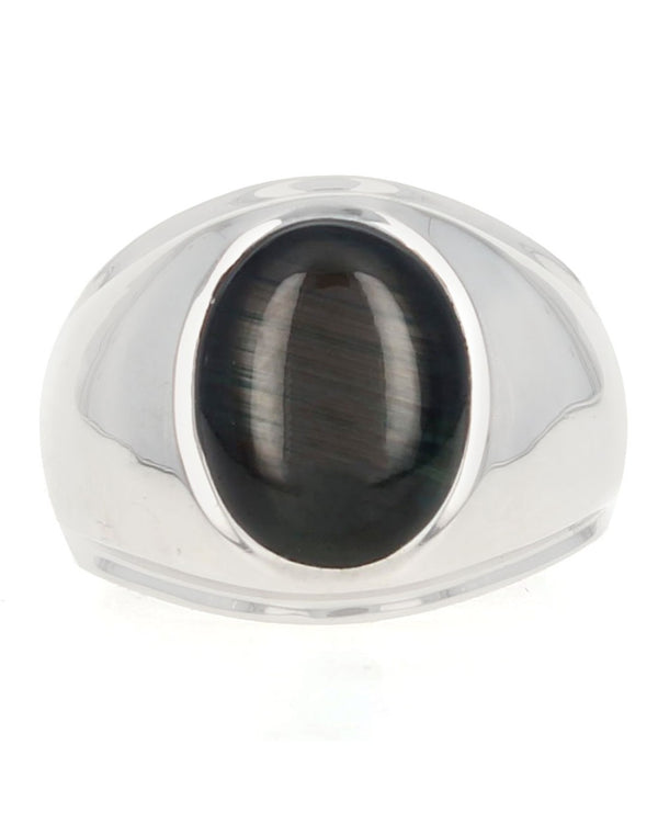 Black Star Sapphire Tapered Ring