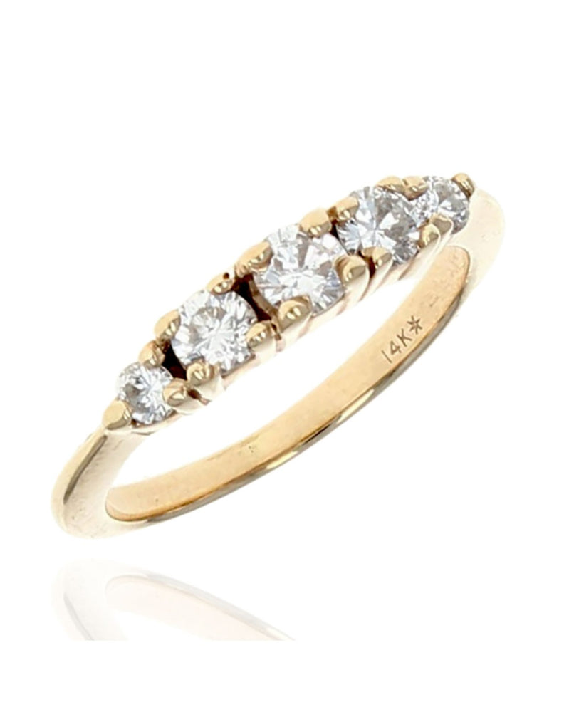 0.40ctw Diamond Band/ Ring in 14K Yellow Gold SZ 4