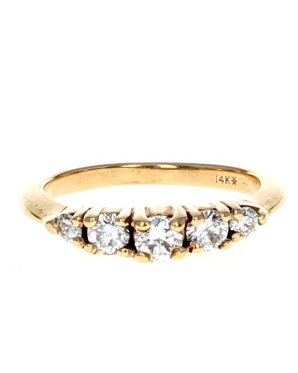 0.40ctw Diamond Band/ Ring in 14K Yellow Gold SZ 4