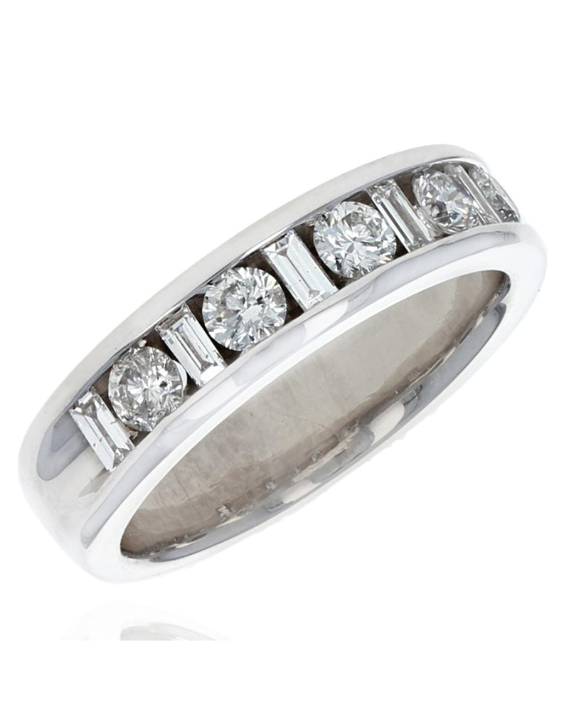 1.15ctw Channel Set Diamond Ring/ Band in 14K White Gold