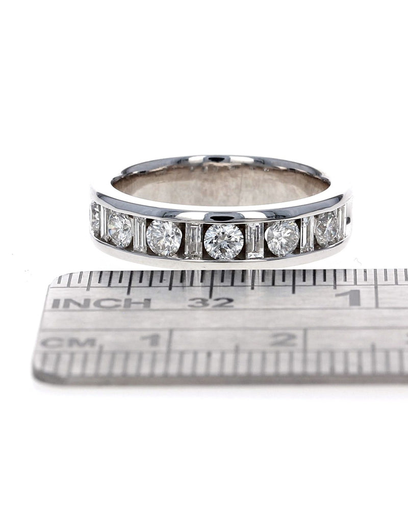 1.15ctw Channel Set Diamond Ring/ Band in 14K White Gold