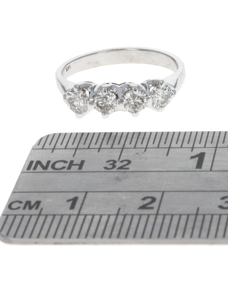 4 Stone Diamond Wedding Band