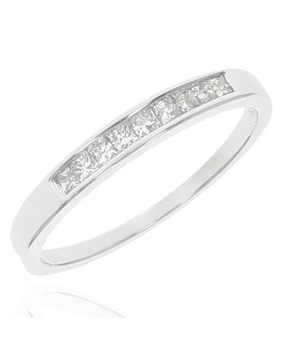 Princess Diamond Ring in White Gold