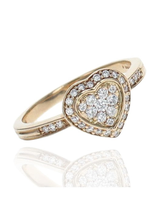 Diamond Pave Heart Ring