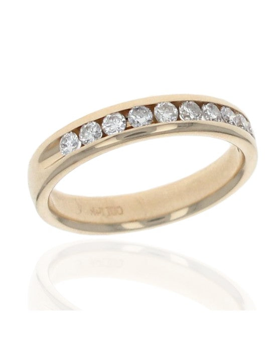 11 Stone Channel Set Diamond Band