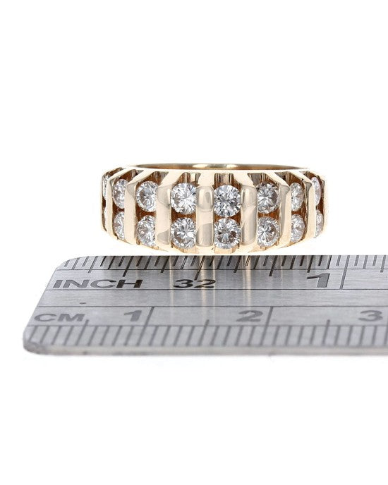 2 Row Bar Set Diamond Band