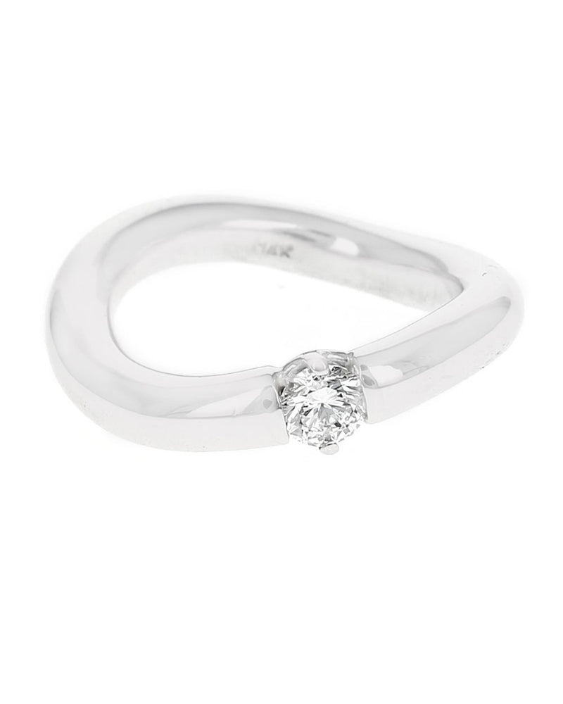 Diamond Solitaire Modernist Band
