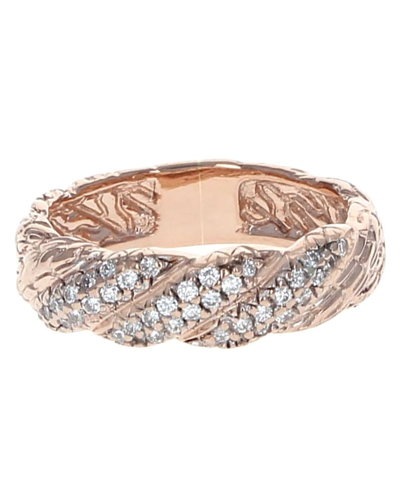 John Hardy Diamond Twisted Band