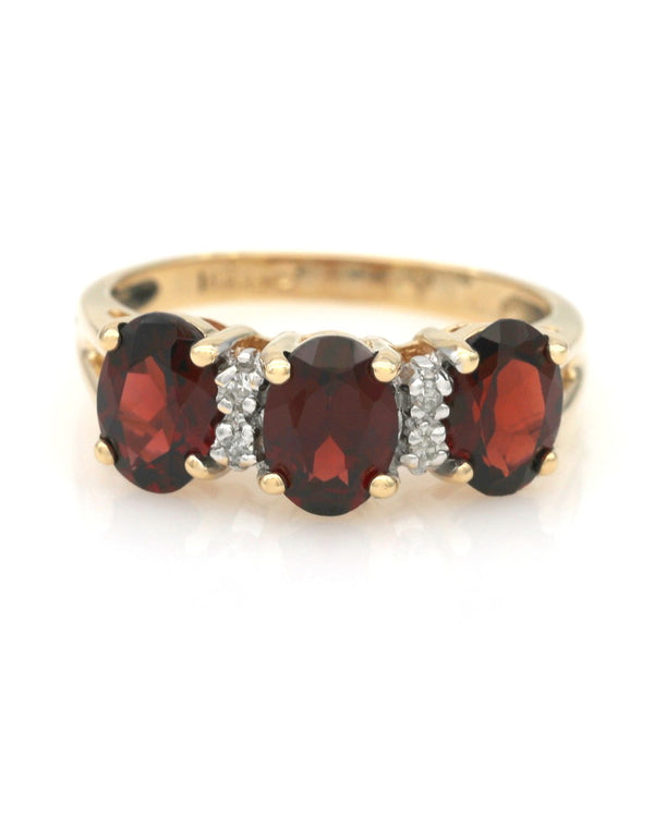 Garnet and Diamond Accent Ring