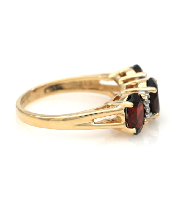 Garnet and Diamond Accent Ring