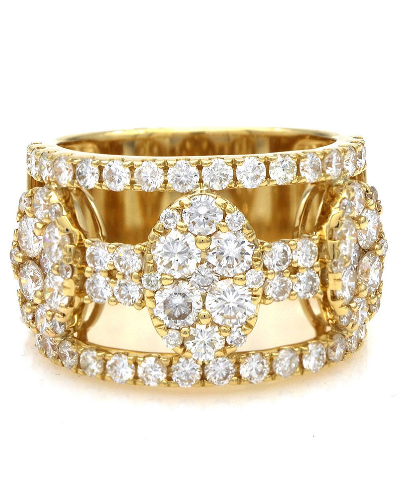 Diamond Cluster Cut Out Band