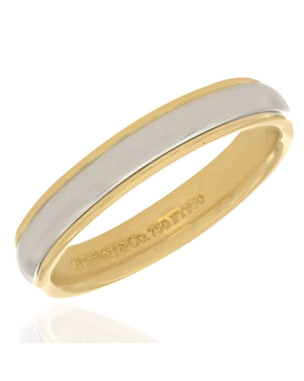 Tiffany & Co. Gentlemans Wedding Band in Gold and Platinum