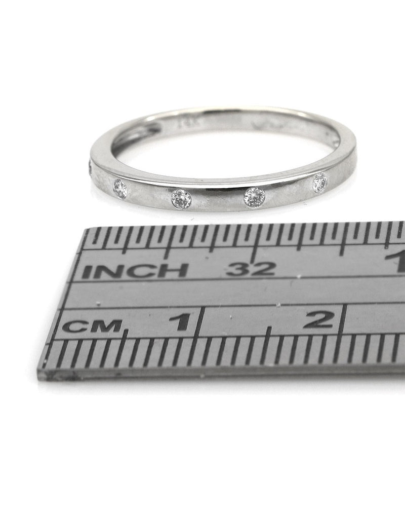 Flush Set Diamond Band