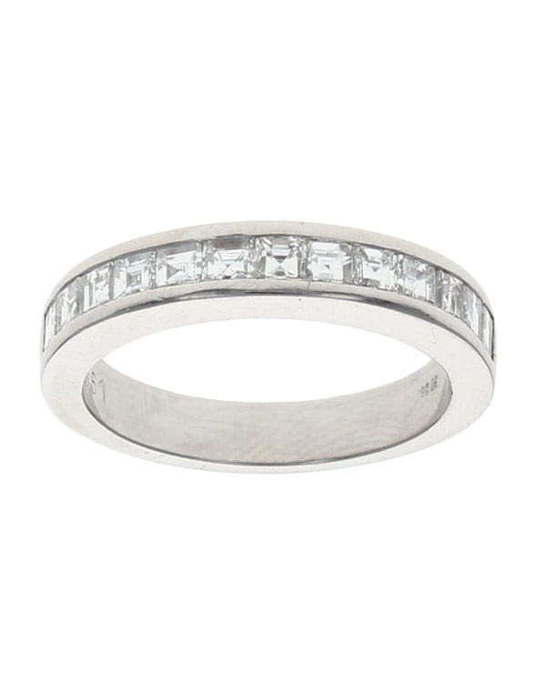 Princess Diamond Band in Platinum