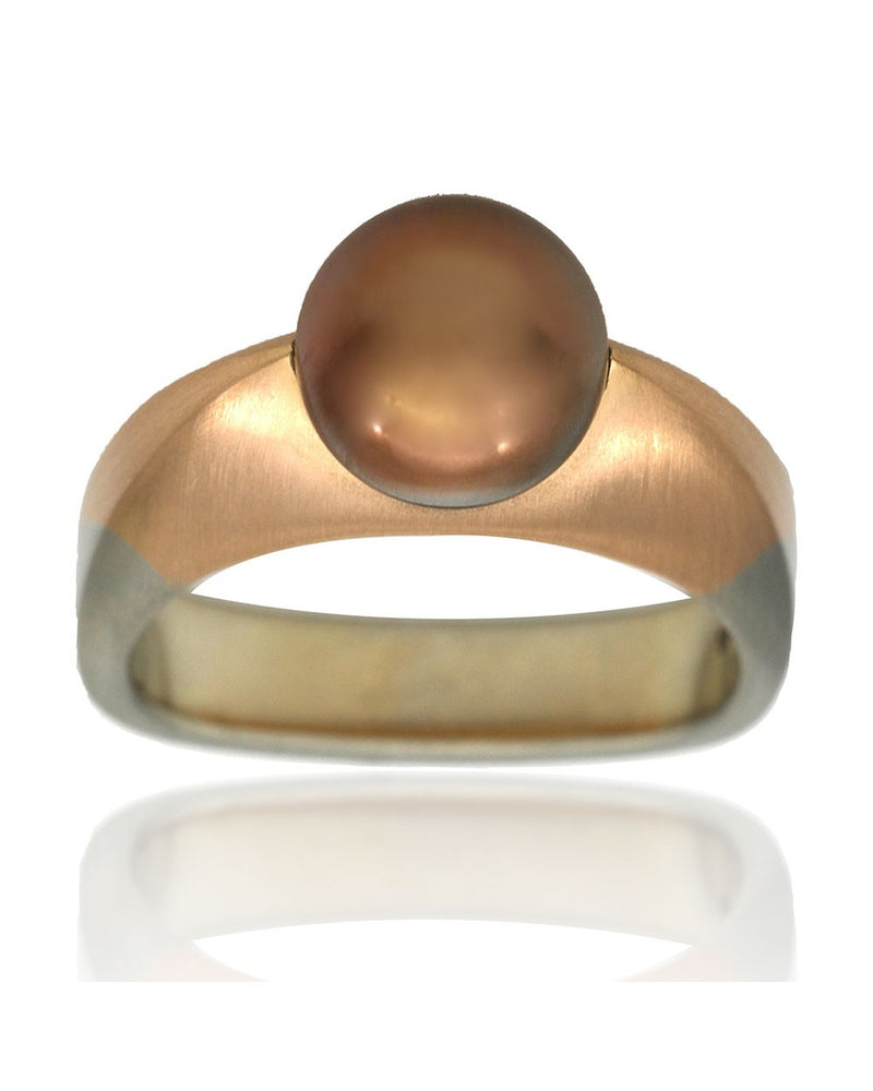 Coffin & Trout Bronze Pearl Ring