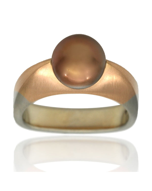 Coffin & Trout Bronze Pearl Ring