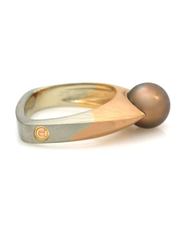 Coffin & Trout Bronze Pearl Ring