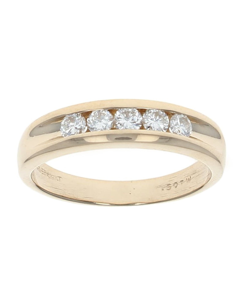 Gentlemans 5 Stone Diamond Band