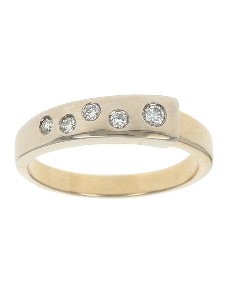 Flush Set Diamond 2 Tone Band