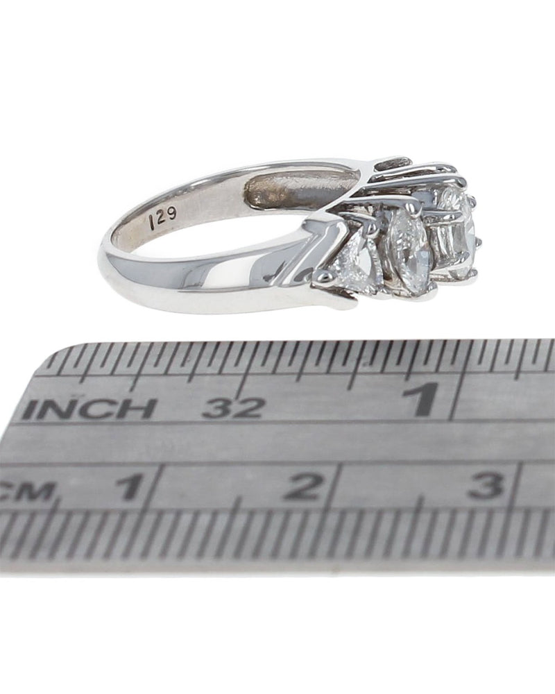 Marquise and Trilliant Diamond Ring