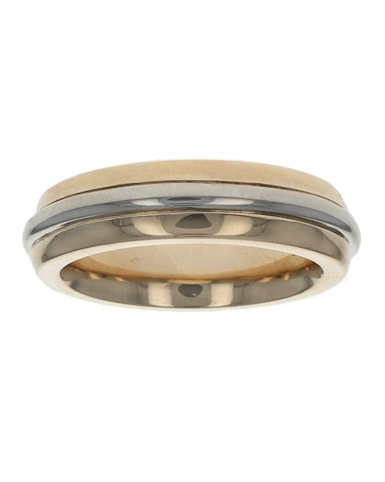 Gentlemans 2 Tone Ring in Ring Comfort Band