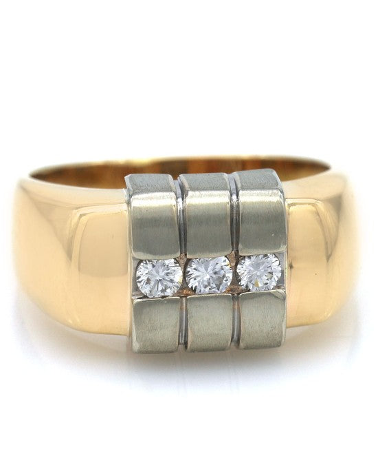 Gentlemans Diamond Station Tapered2 Tone Band