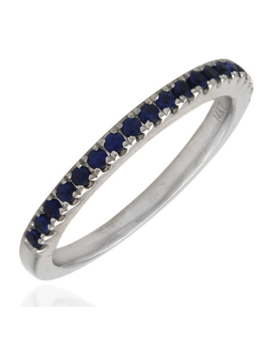 Vera Wang Love Sapphire Band in White Gold