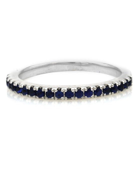 Vera Wang Love Sapphire Band in White Gold