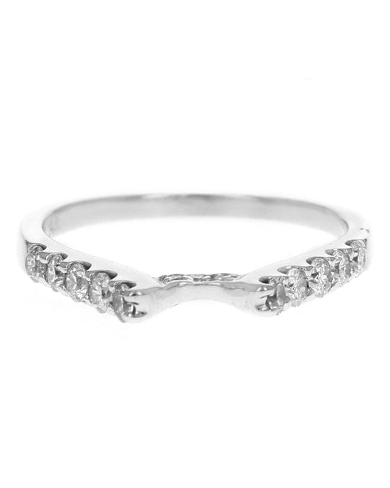 Diamond Ring Guard in White Gold