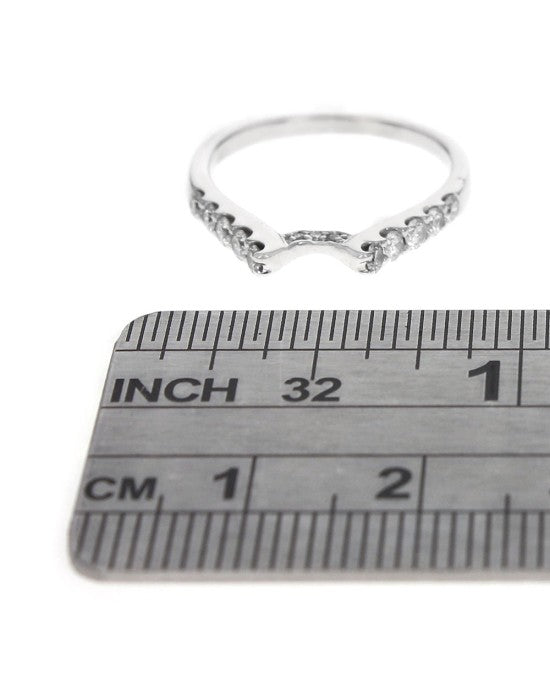 Diamond Ring Guard in White Gold