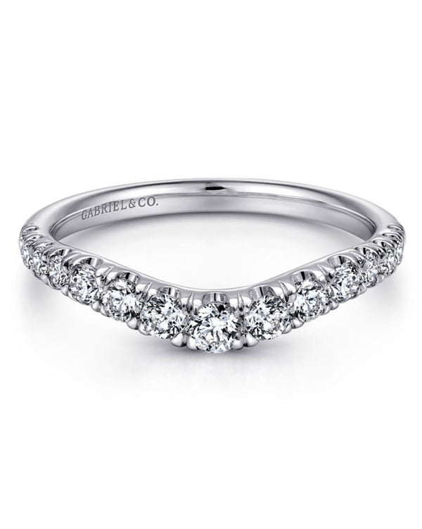 Gabriel & Co. Contemporary Collection Diamond Wedding Ring