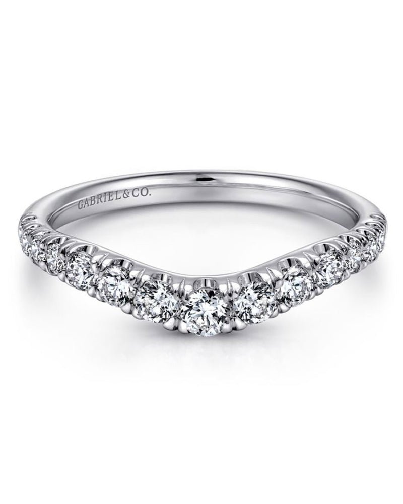 Gabriel & Co. Contemporary Collection Diamond Wedding Ring