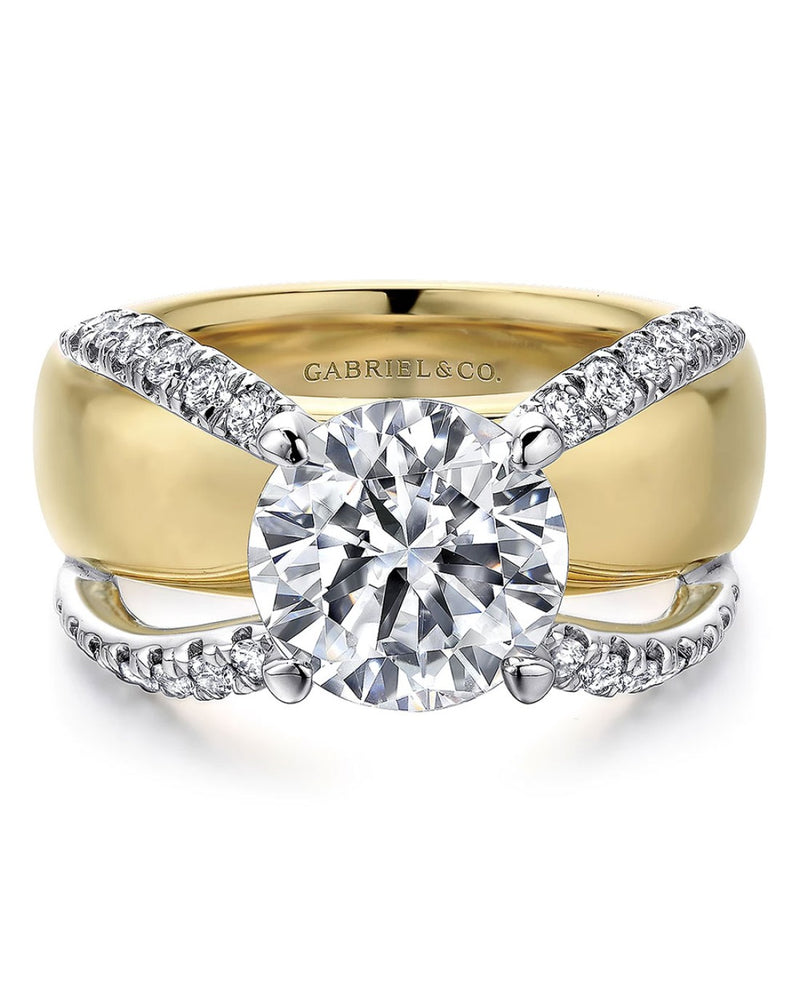 Gabriel & Co. Contemporary Collection Diamond Engagement Ring