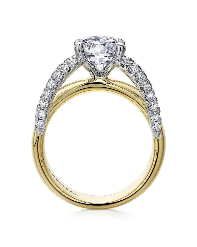 Gabriel & Co. Contemporary Collection Diamond Engagement Ring