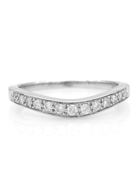 Diamond Ring Guard in White Gold