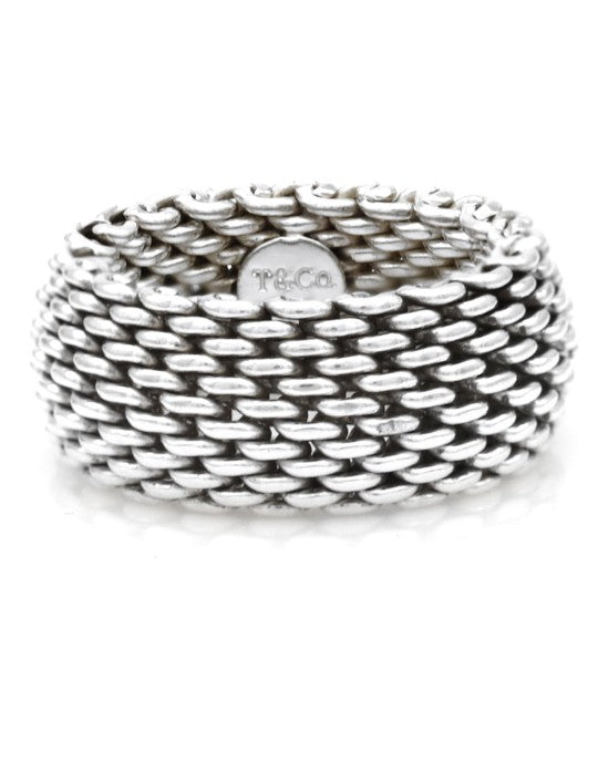 Sommerset Mesh Ring in Sterling Silver