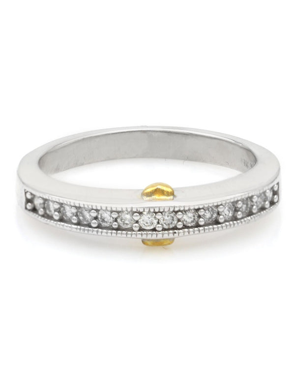 Diamond Milgrain Edge Band