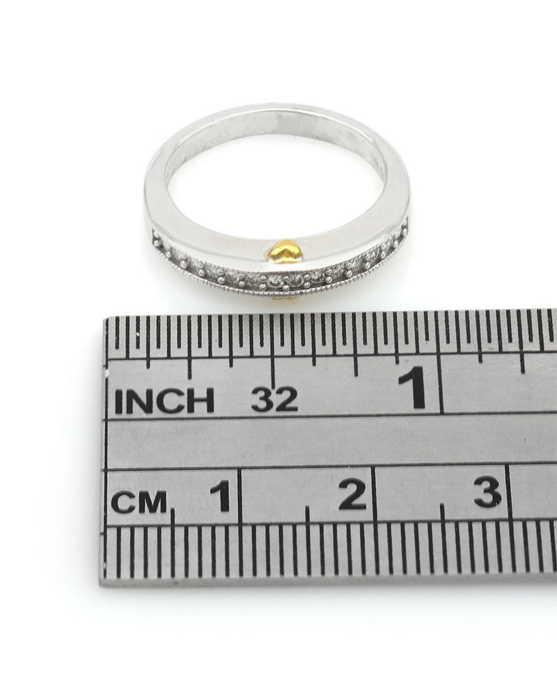 Diamond Milgrain Edge Band
