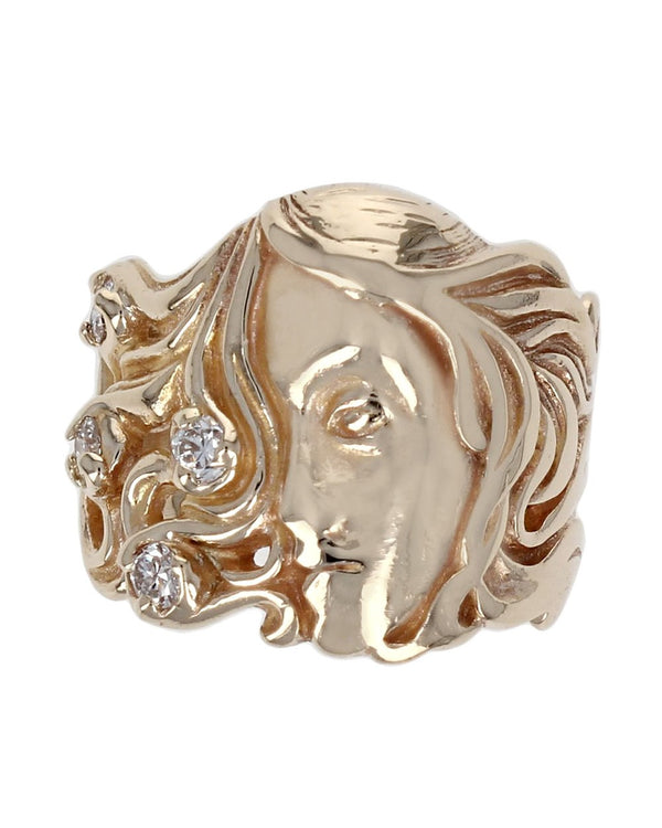 Diamond Medusa Tapered Band