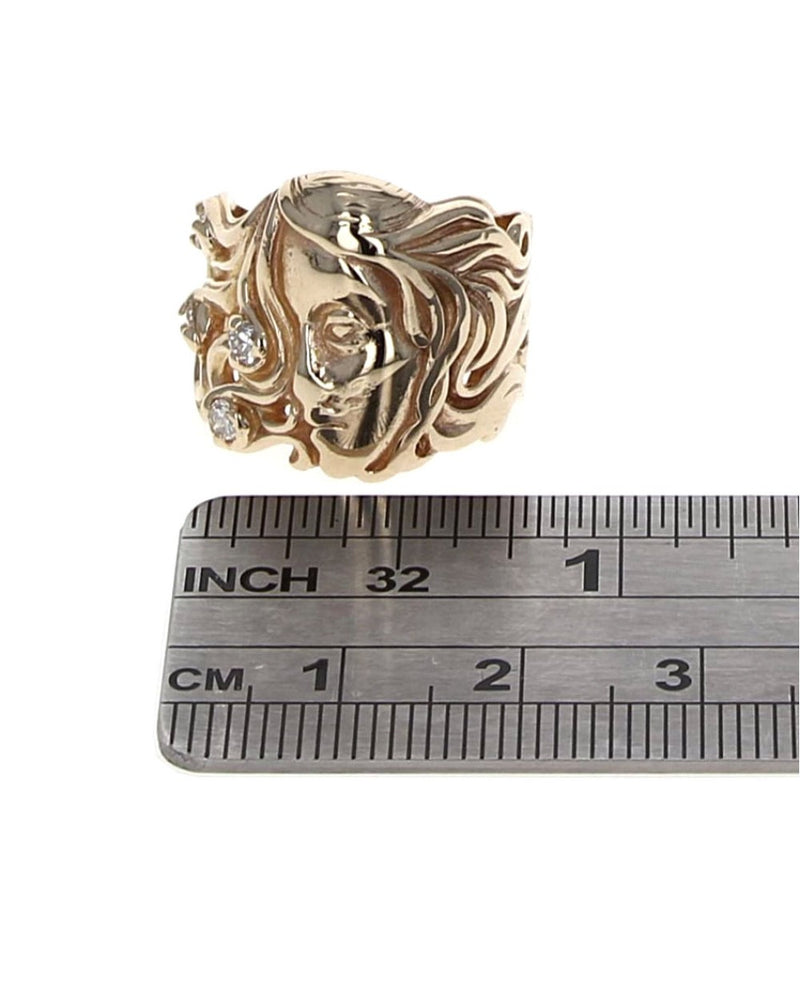 Diamond Medusa Tapered Band