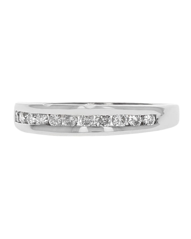 Channel Set Diamond Tapered Band