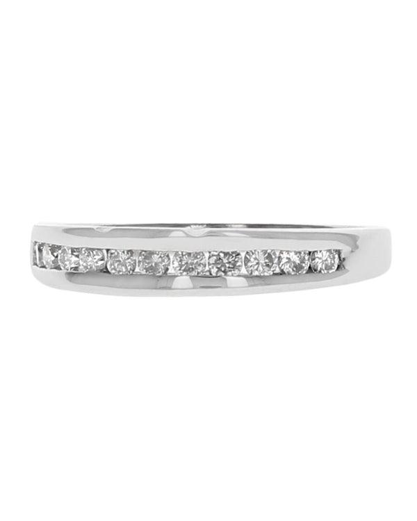 Channel Set Diamond Tapered Band