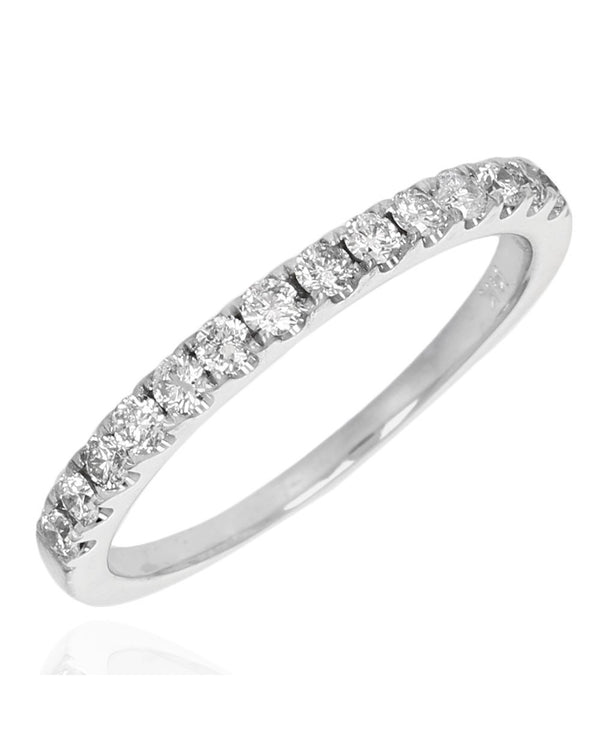 Diamond Wedding Band in White Gold