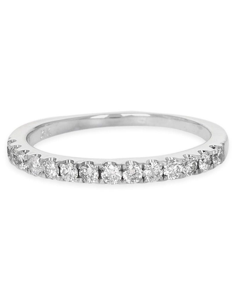 Diamond Wedding Band in White Gold