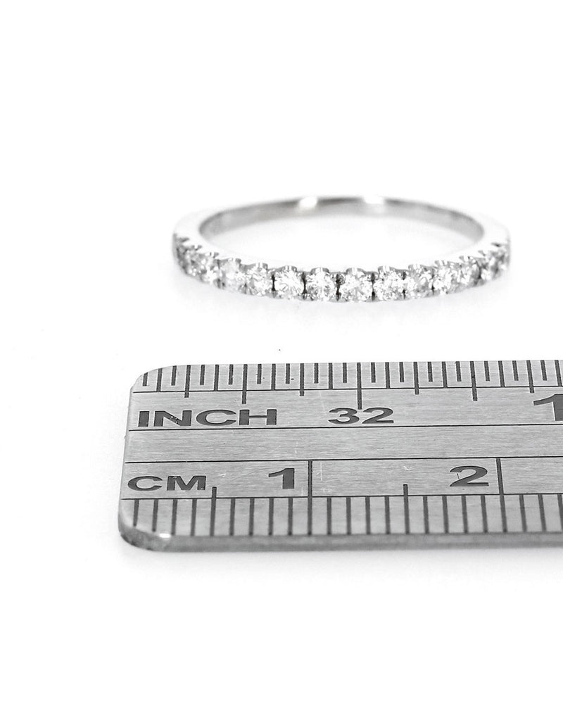 Diamond Wedding Band in White Gold